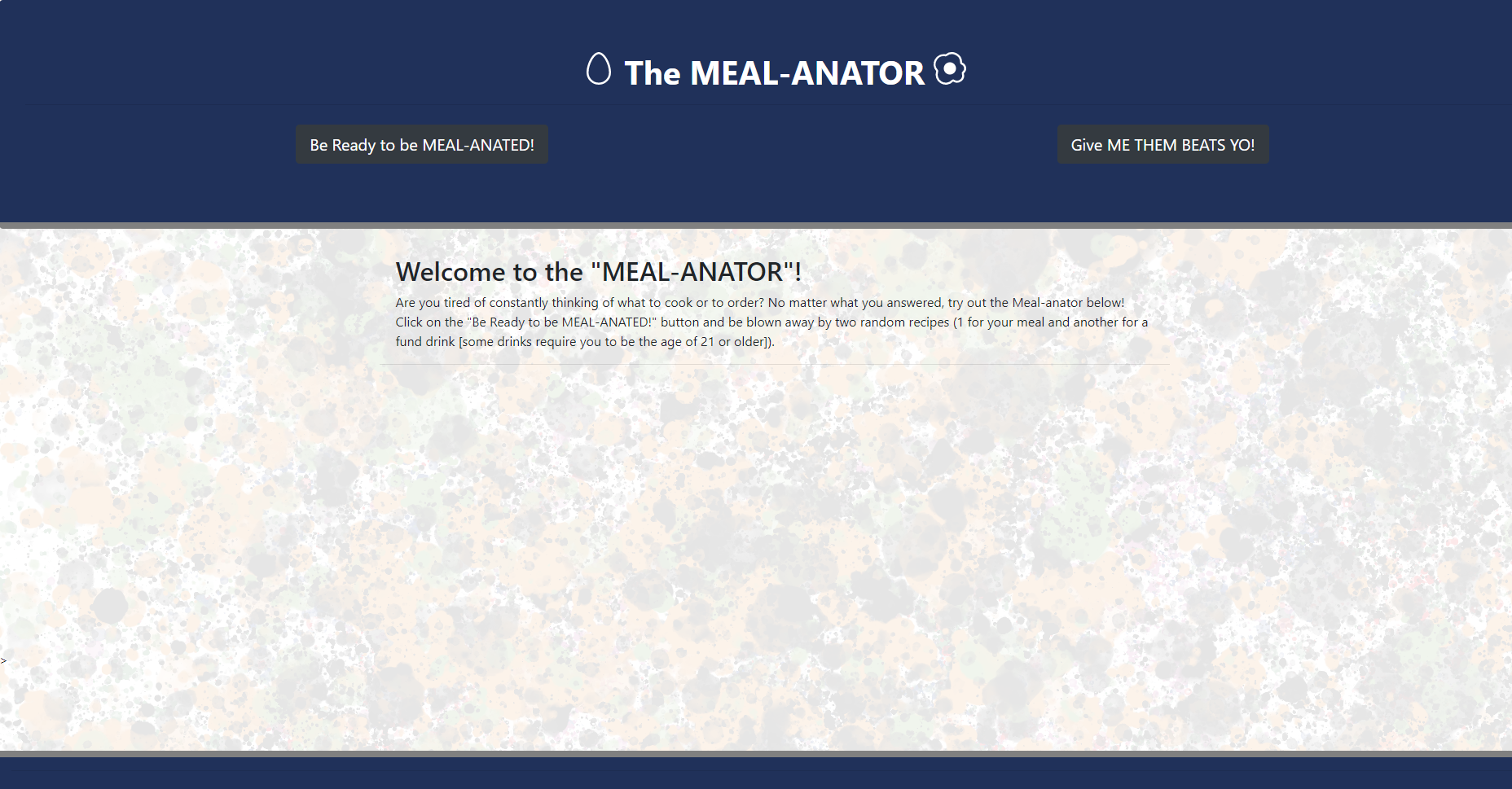 Meal-Anator App Image